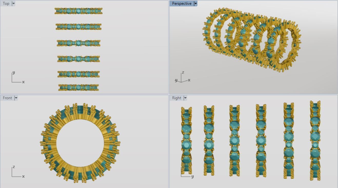 ETERNITY RINGS 3D print model_1