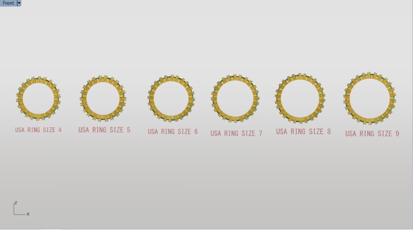 ETERNITY RINGS 3D print model_2