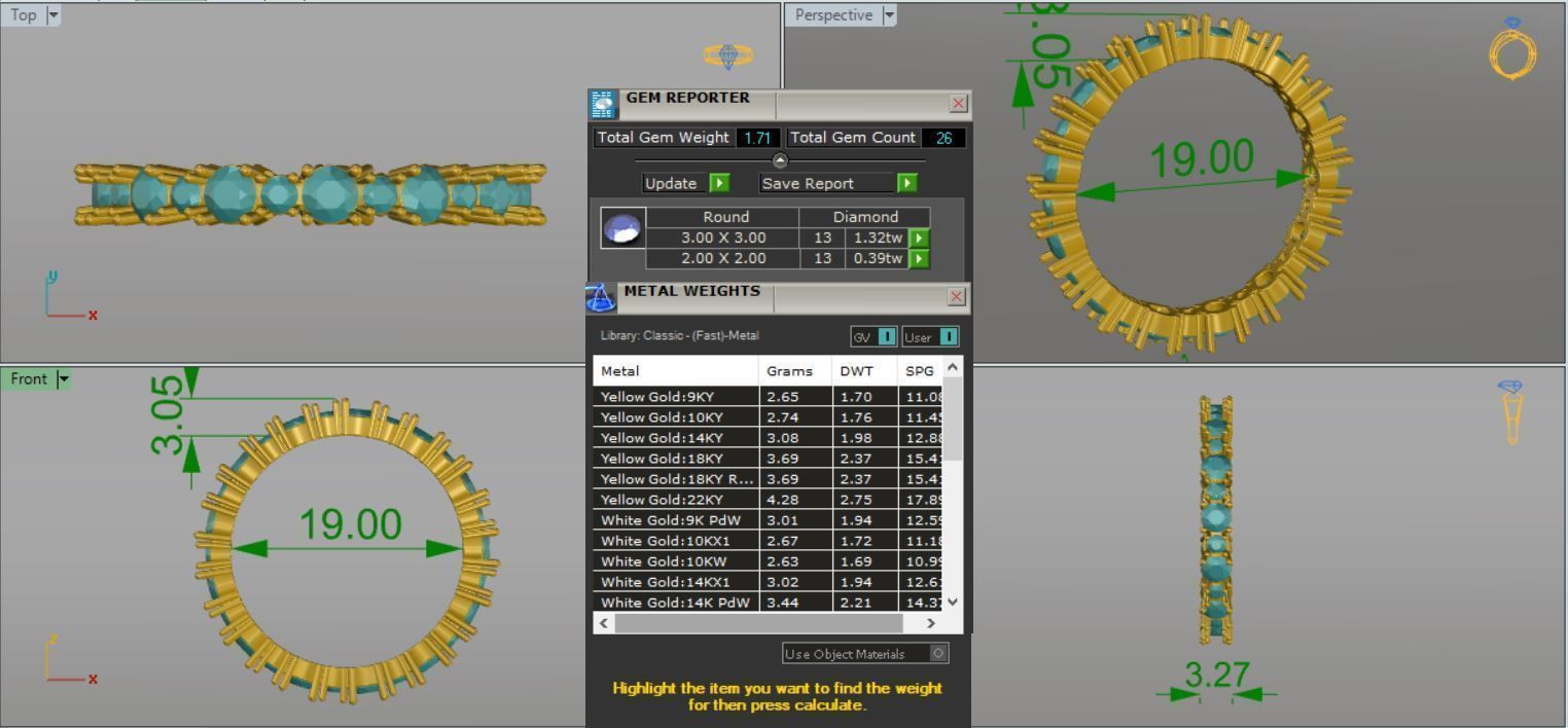 ETERNITY RINGS 3D print model_8