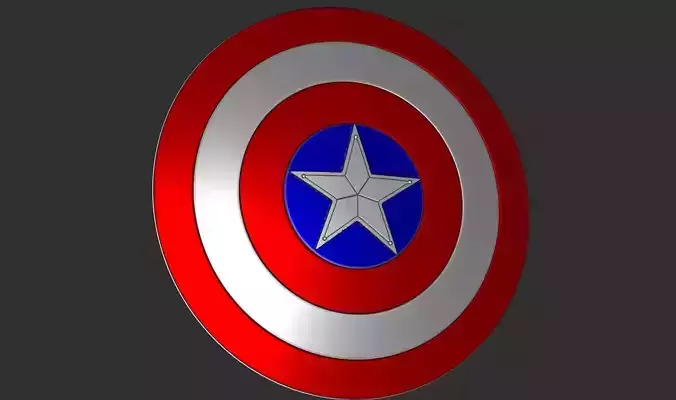 Capitain America Shield Keychain