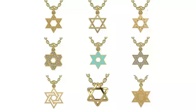 9 Stars of David
