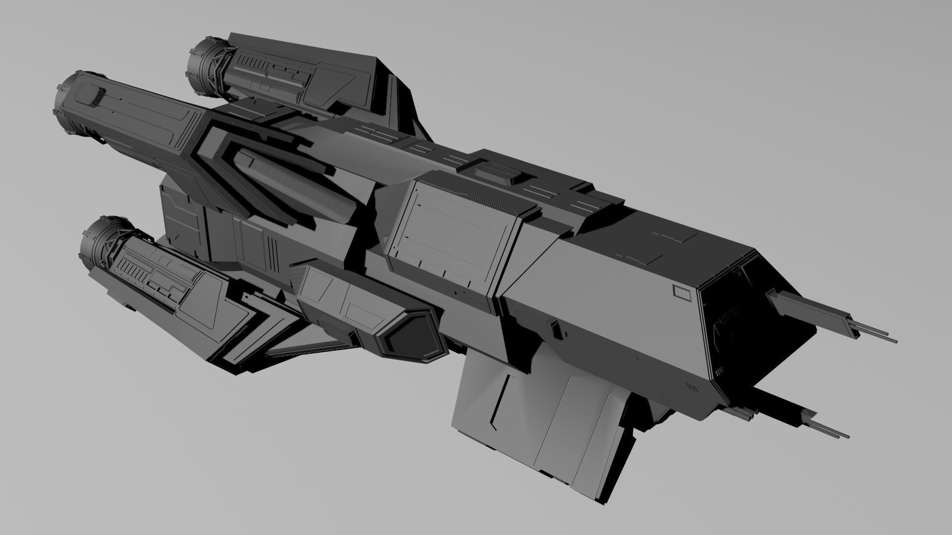 Expanse FN Pella - MCRN Light Cruiser 3D print model_2