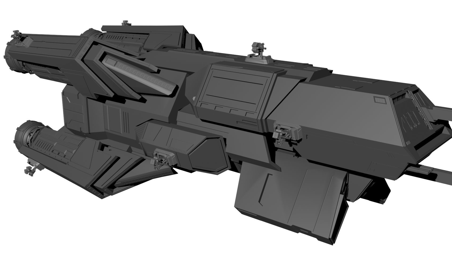 Expanse FN Pella - MCRN Light Cruiser 3D print model_6