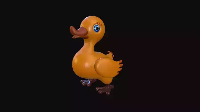 Duck-toy orange duck