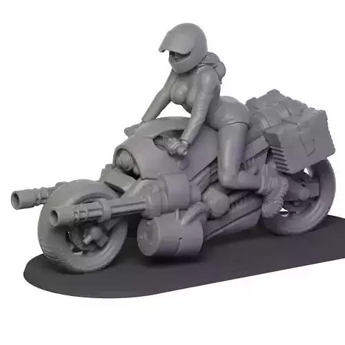 Heavy motocycle 3D print model