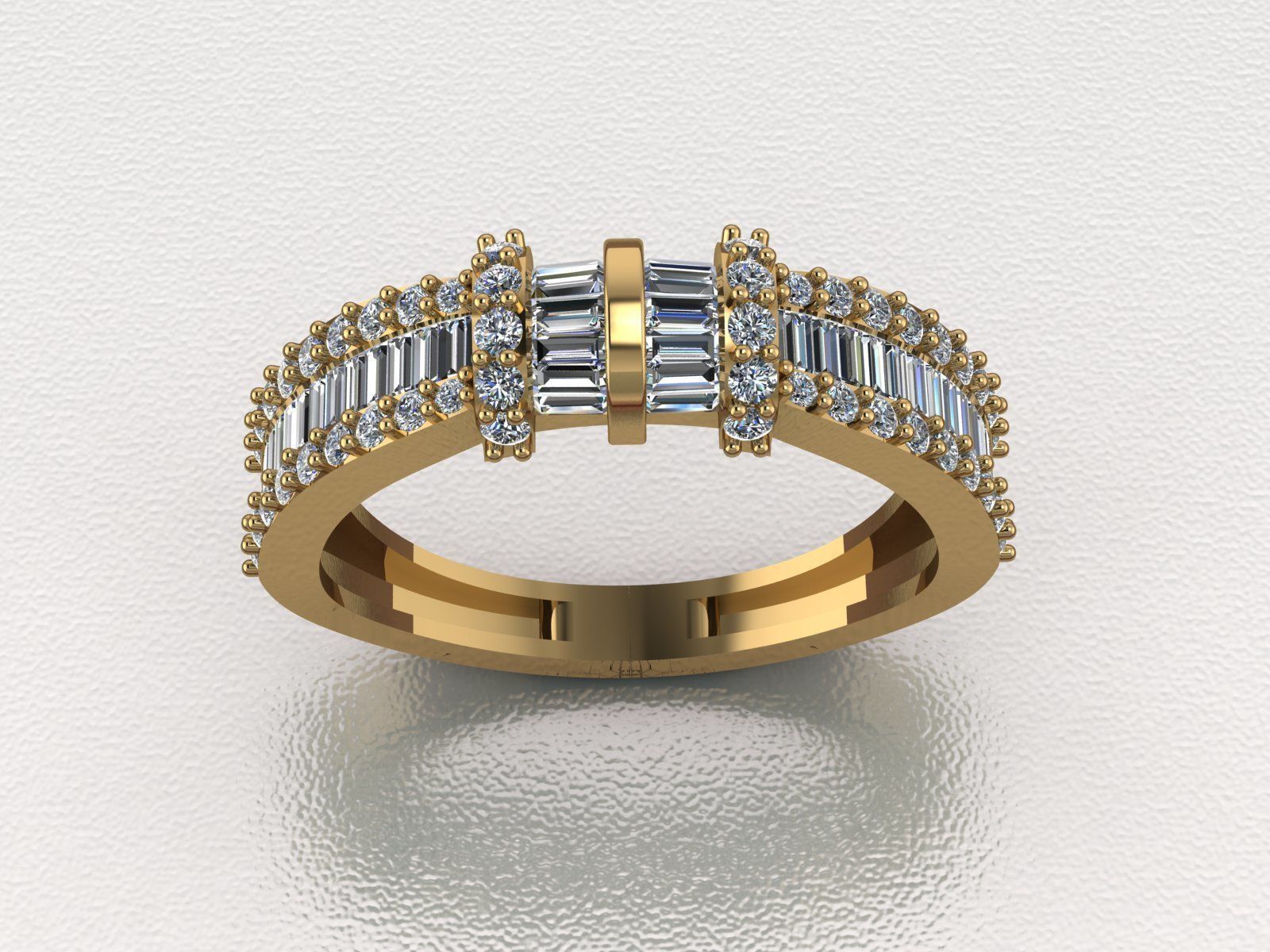 Diamond Ring 106 3D print model_1