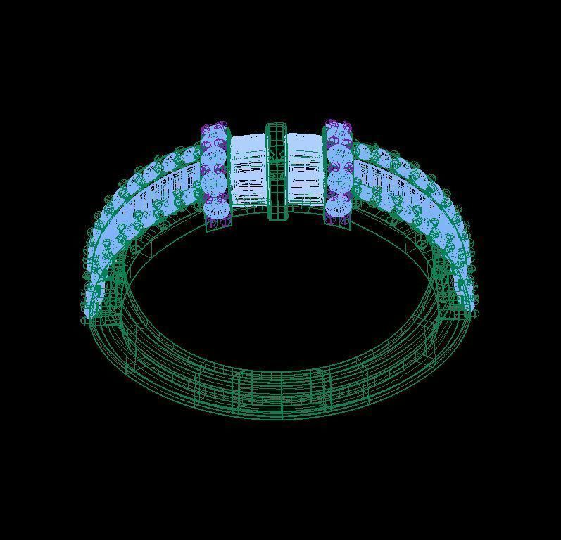 Diamond Ring 106 3D print model_4