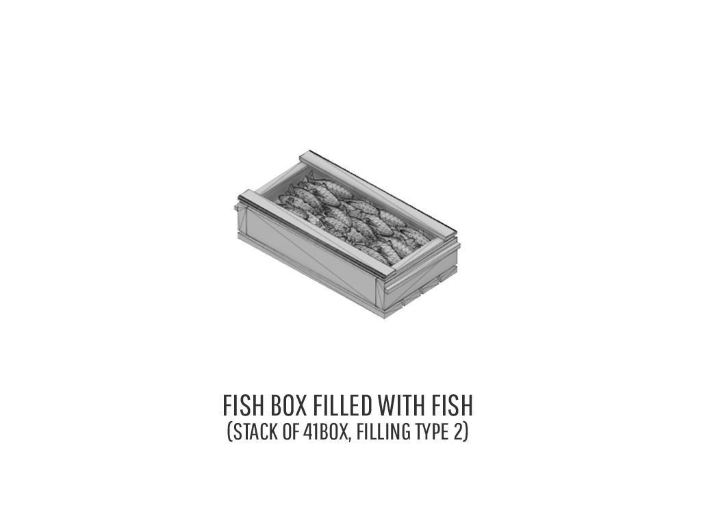CARGO-0008 Fish Fruit and Meat boxes H0-scale 23 items 3D print model_11