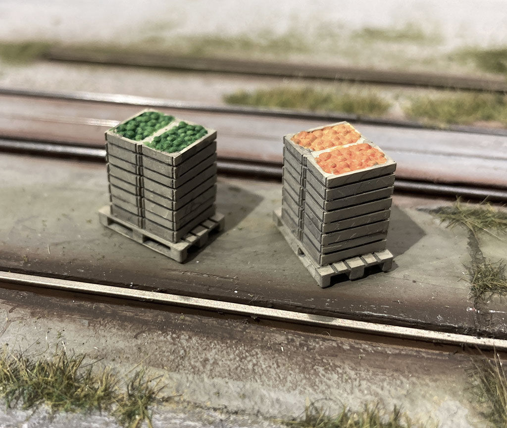 CARGO-0008 Fish Fruit and Meat boxes H0-scale 23 items 3D print model_12