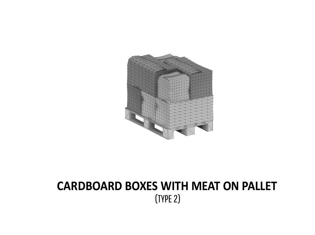 CARGO-0008 Fish Fruit and Meat boxes H0-scale 23 items 3D print model_31