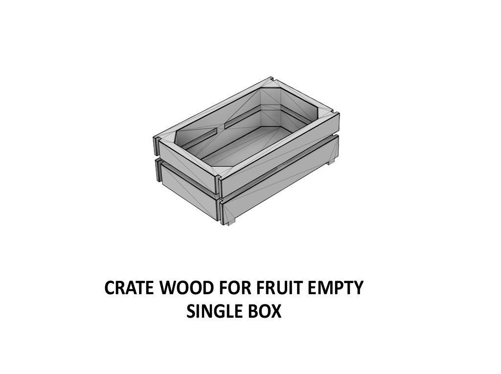 CARGO-0008 Fish Fruit and Meat boxes H0-scale 23 items 3D print model_21