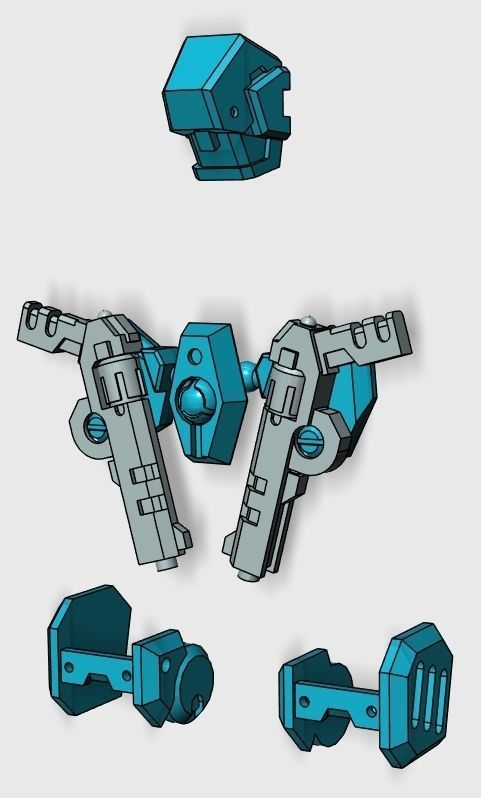 Gunpla ANTI-SHIP CANNON missile laucher and  some custom part 3D print model_5