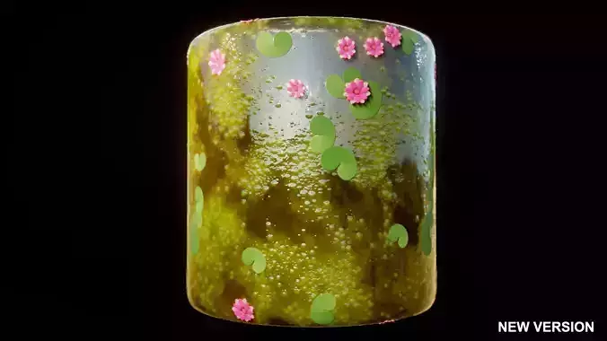 Stylized lake water material