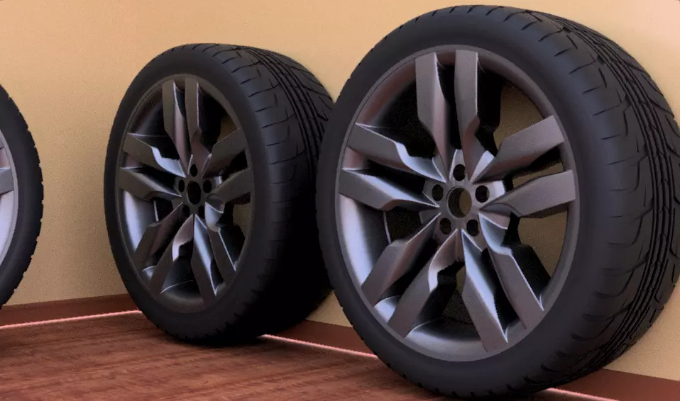 Mercedes 2010 E class wheel 3D model