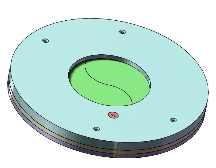 3D Printable Iris mechanism-3DP2BLROD50A 3D model 3D printable | CGTrader