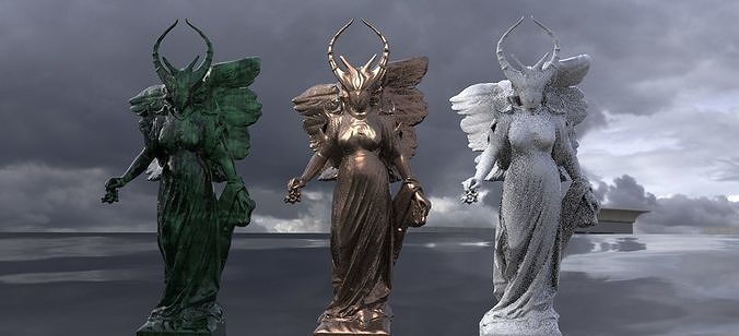 Ghost Mother Fallen Angel Statue  3D model