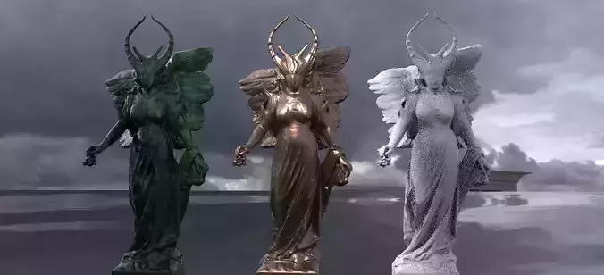 Ghost Mother Fallen Angel Statue 