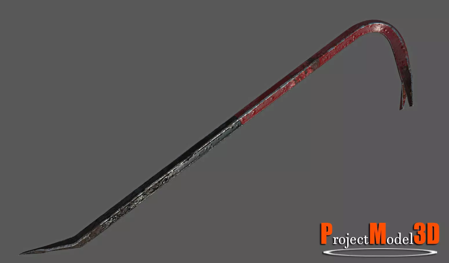 Crowbar-Version001 sword Low-poly 3D model