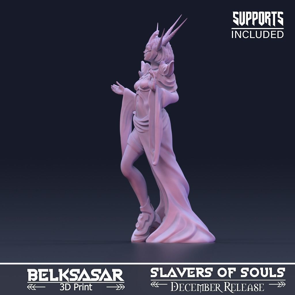 Soul Summoner Normal and Nude 3D print model_4