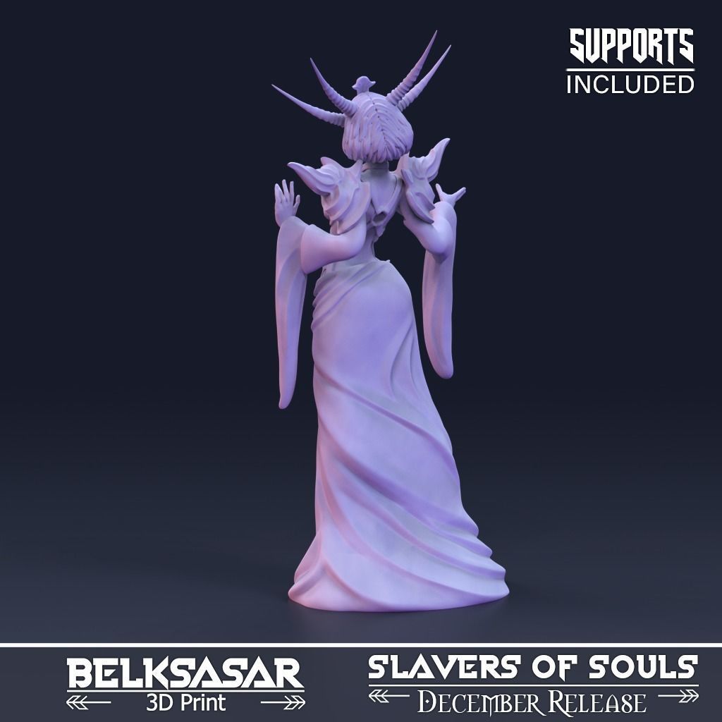 Soul Summoner Normal and Nude 3D print model_6