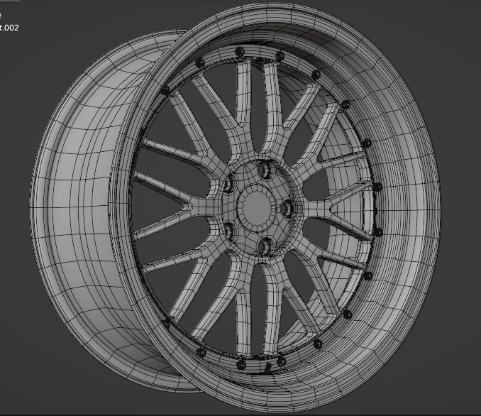 BBS LM Low-poly 3D model_4