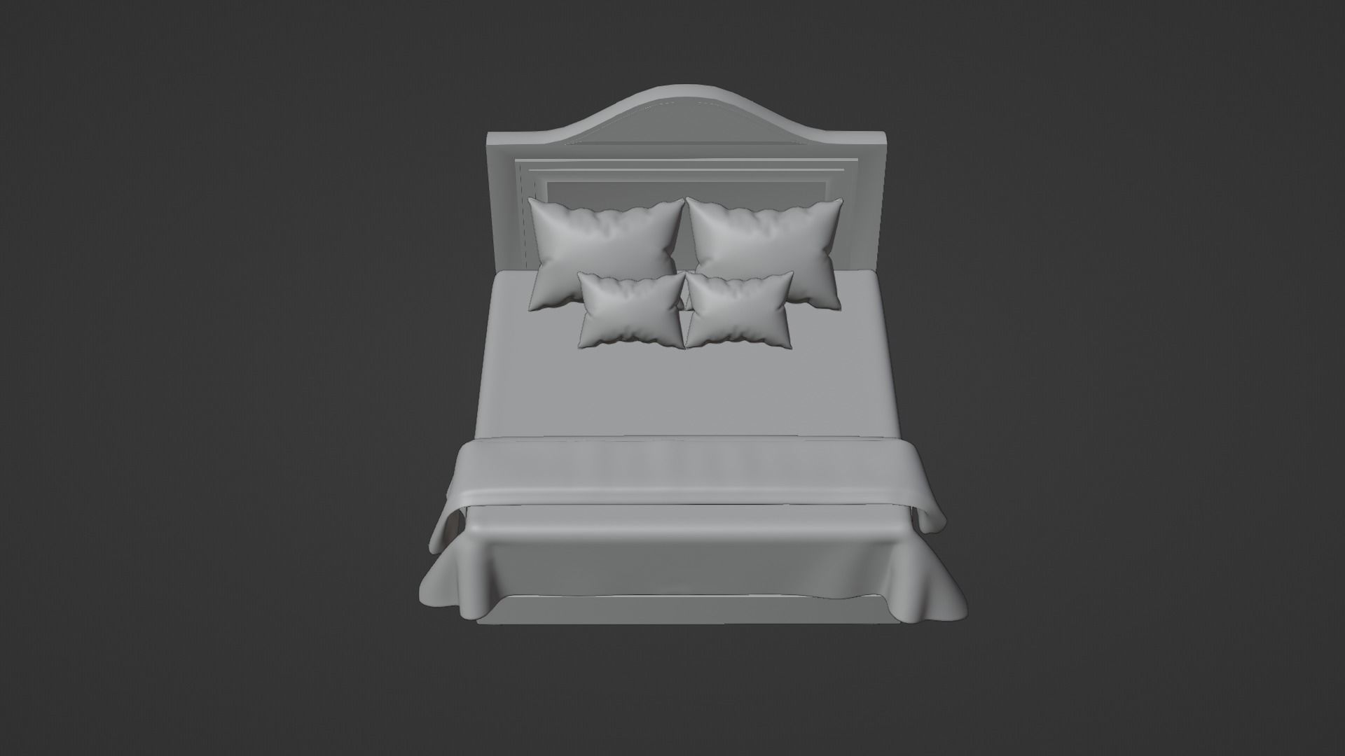Bed 4 Model 3D model_9