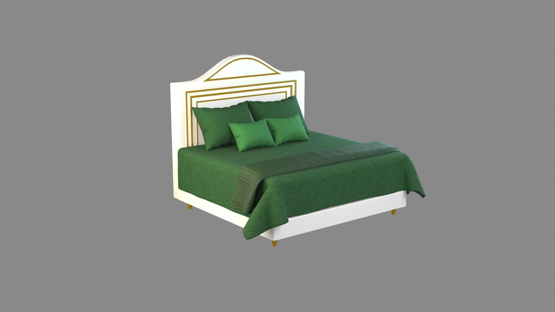 Bed 4 Model 3D model_8