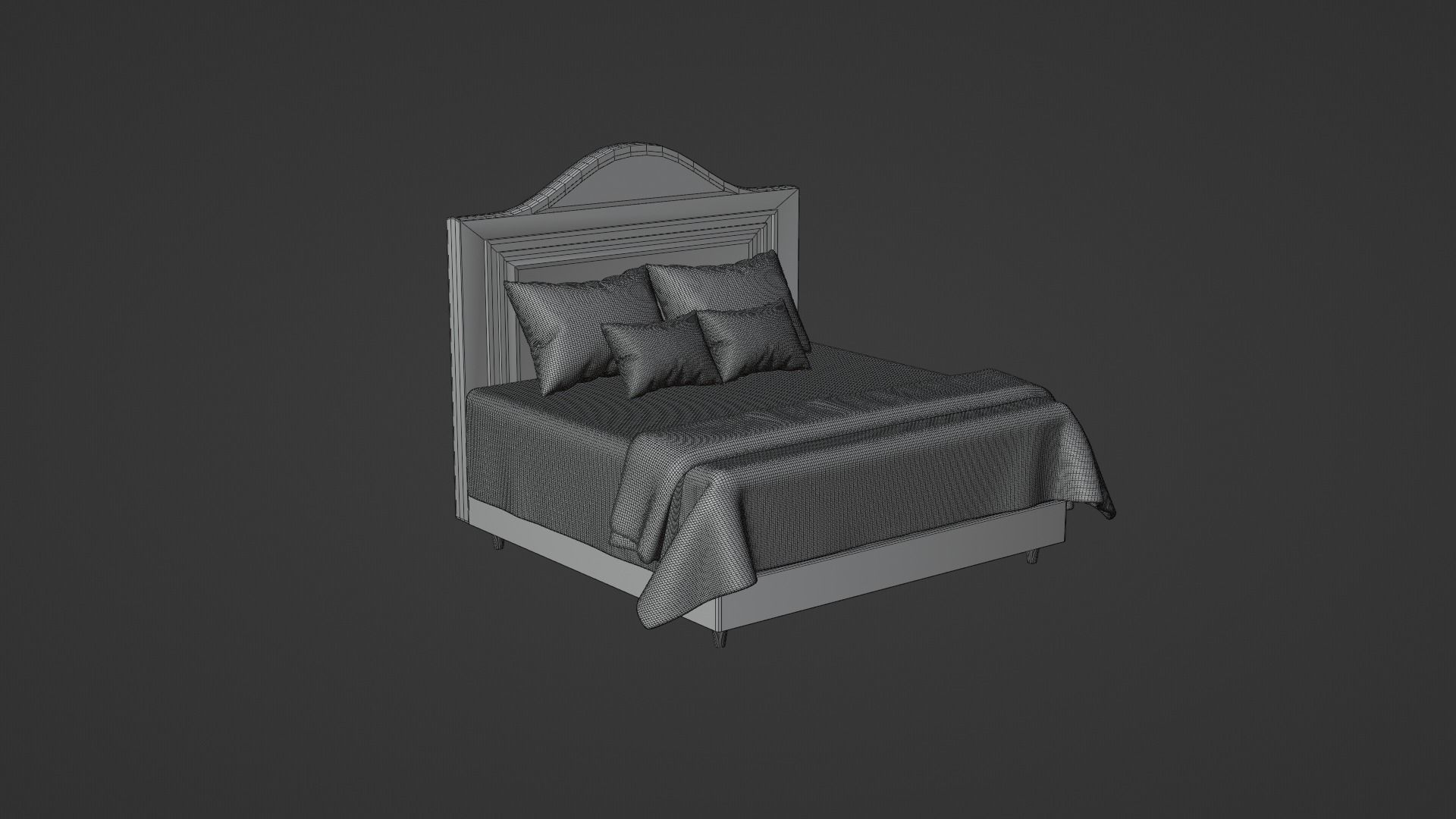 Bed 4 Model 3D model_7
