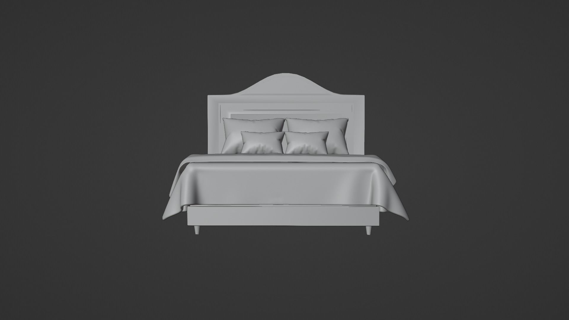 Bed 4 Model 3D model_4