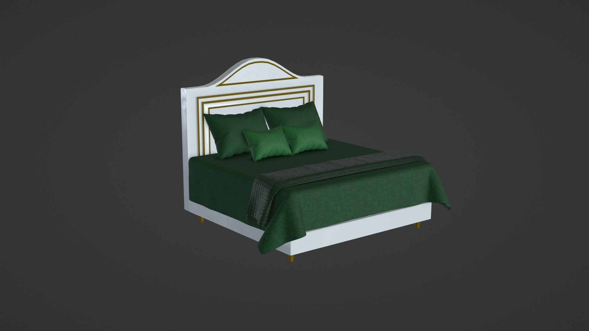 Bed 4 Model 3D model_3