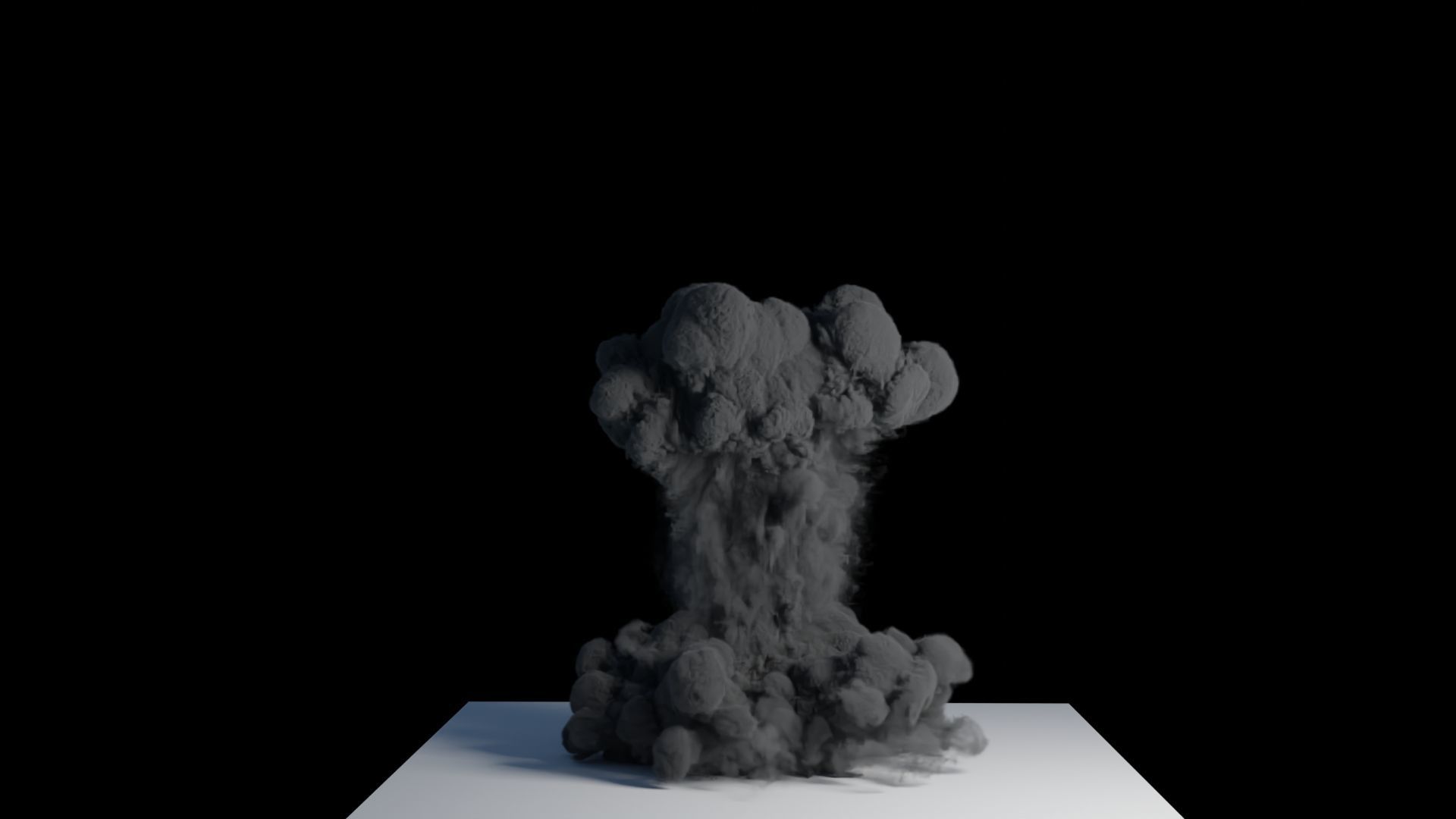 Realistic Dirt Smoke Explosion Simulation Low-poly 3D model_7