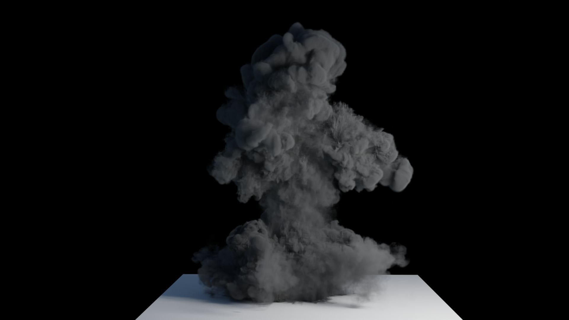 Realistic Dirt Smoke Explosion Simulation Low-poly 3D model_19