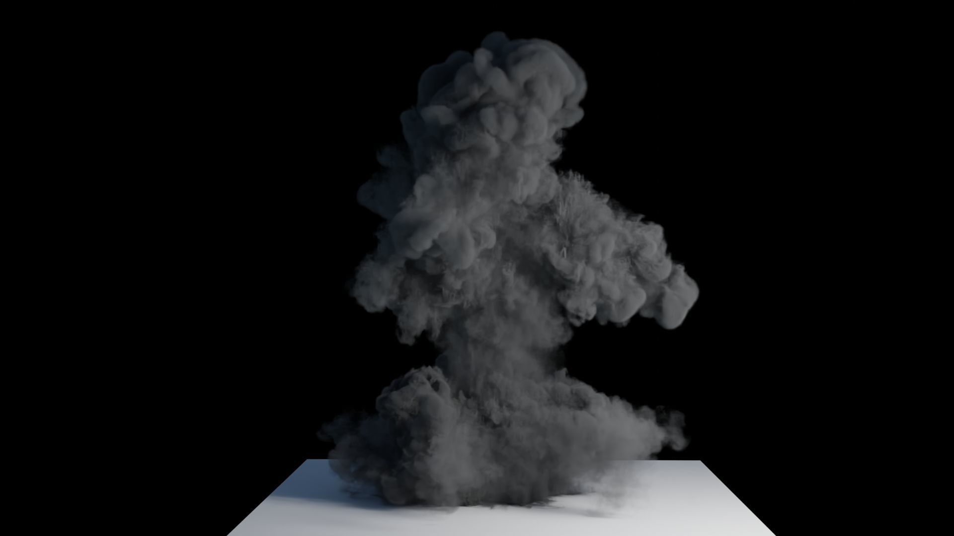 Realistic Dirt Smoke Explosion Simulation Low-poly 3D model_20