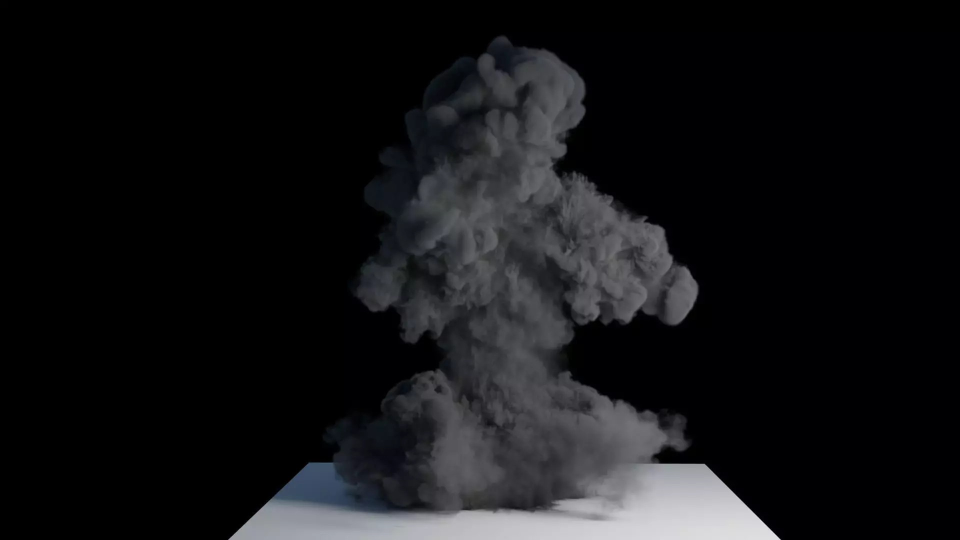 Realistic Dirt Smoke Explosion Simulation Low-poly 3D model_0