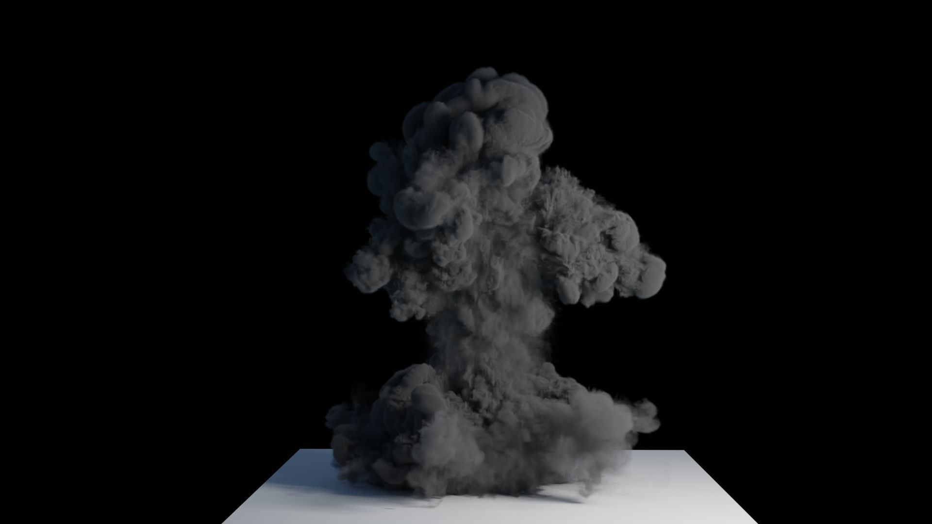 Realistic Dirt Smoke Explosion Simulation Low-poly 3D model_15