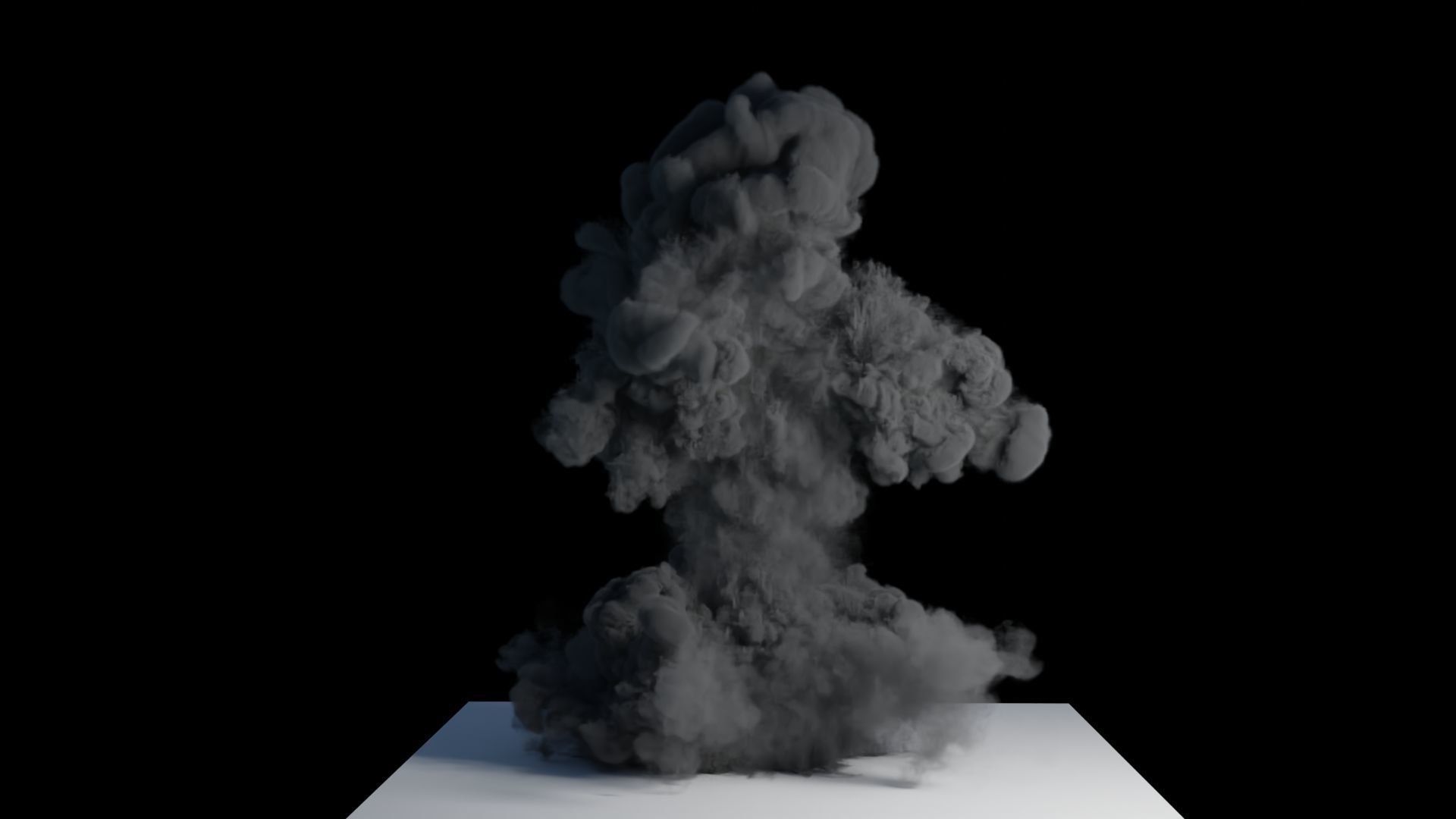 Realistic Dirt Smoke Explosion Simulation Low-poly 3D model_17