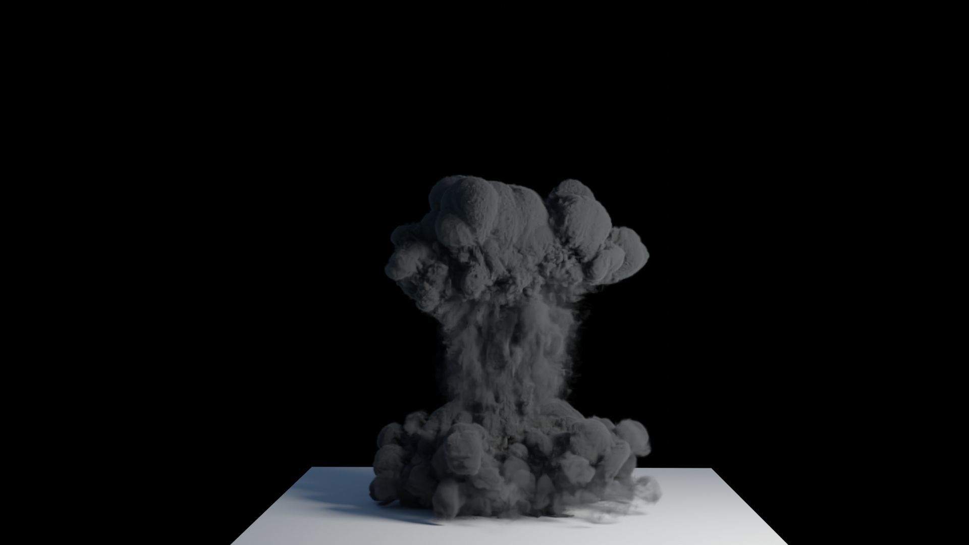 Realistic Dirt Smoke Explosion Simulation Low-poly 3D model_8