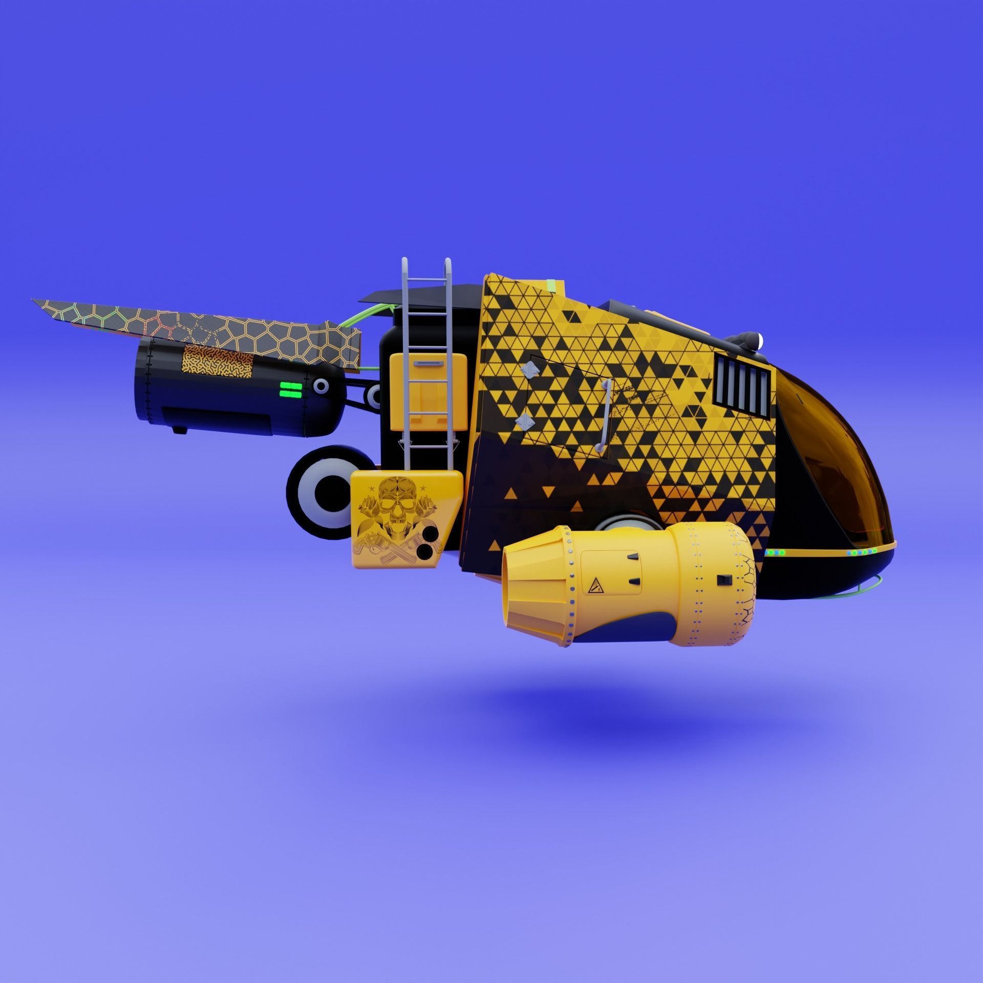 Yellow Submarine 3D model_1