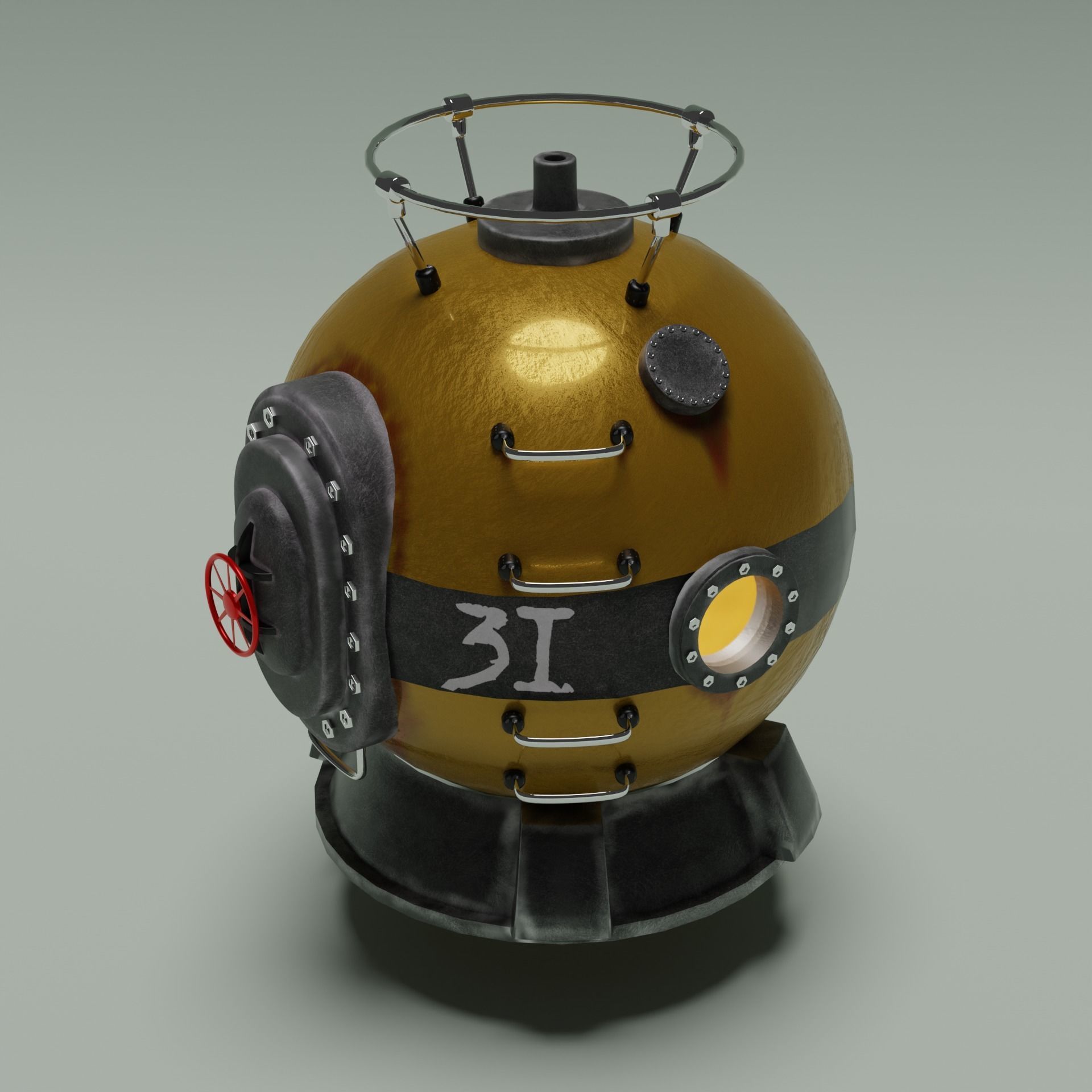Yellow Submarine 3D model_4