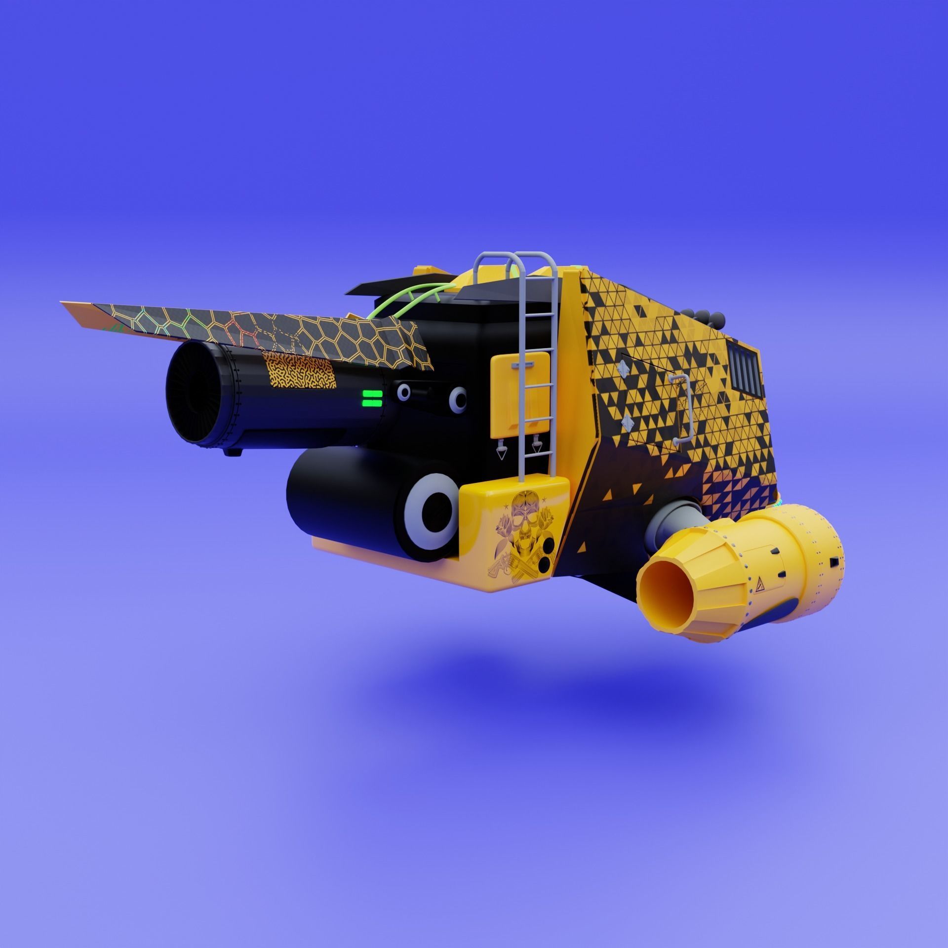Yellow Submarine 3D model_2