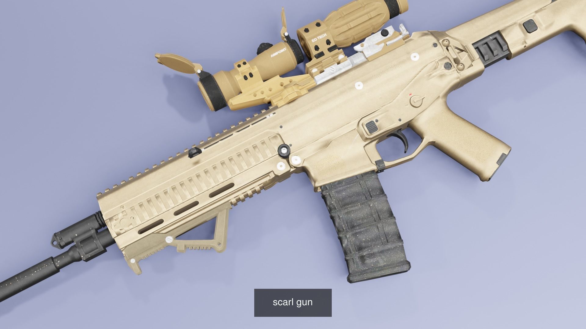 Realistic Gun pack  3D Model Collection_1