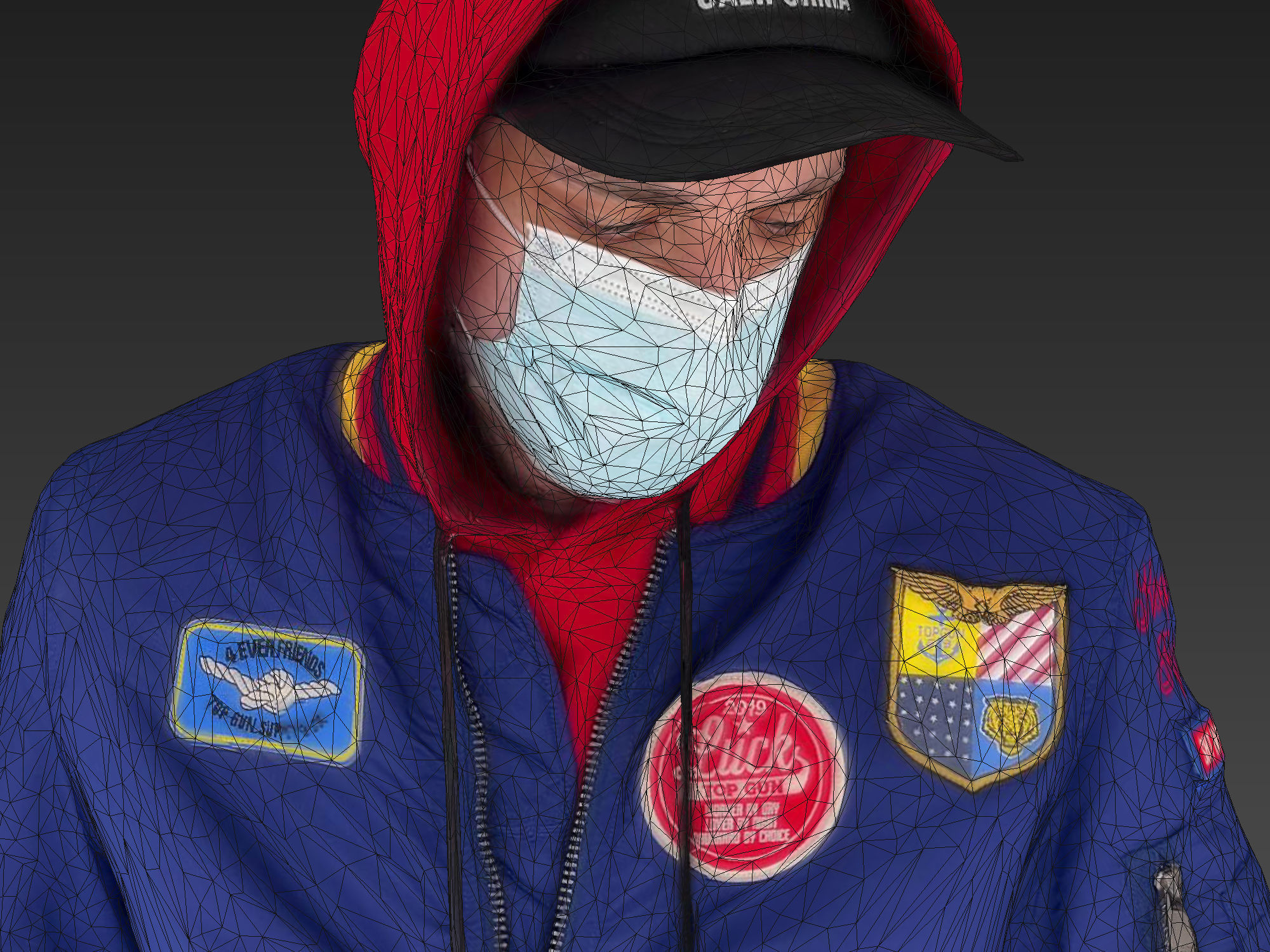 Cheeky Masked Guy 3D model_6