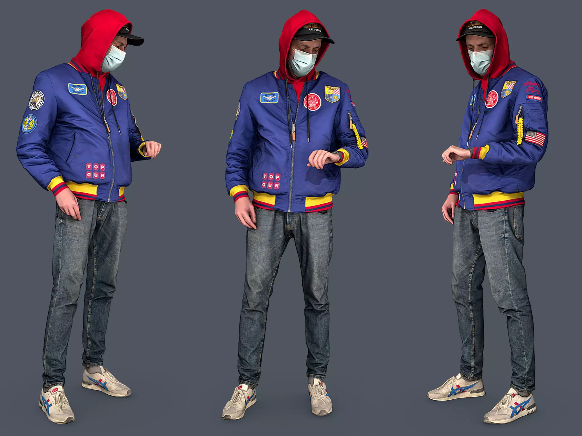 Cheeky Masked Guy 3D model_0