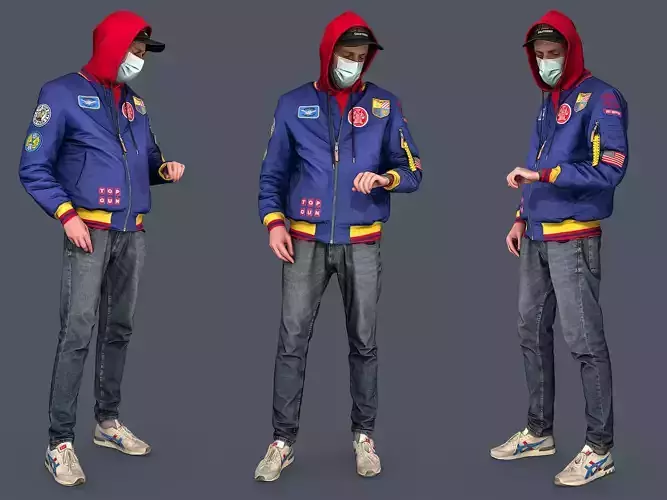 Cheeky Masked Guy 3D model