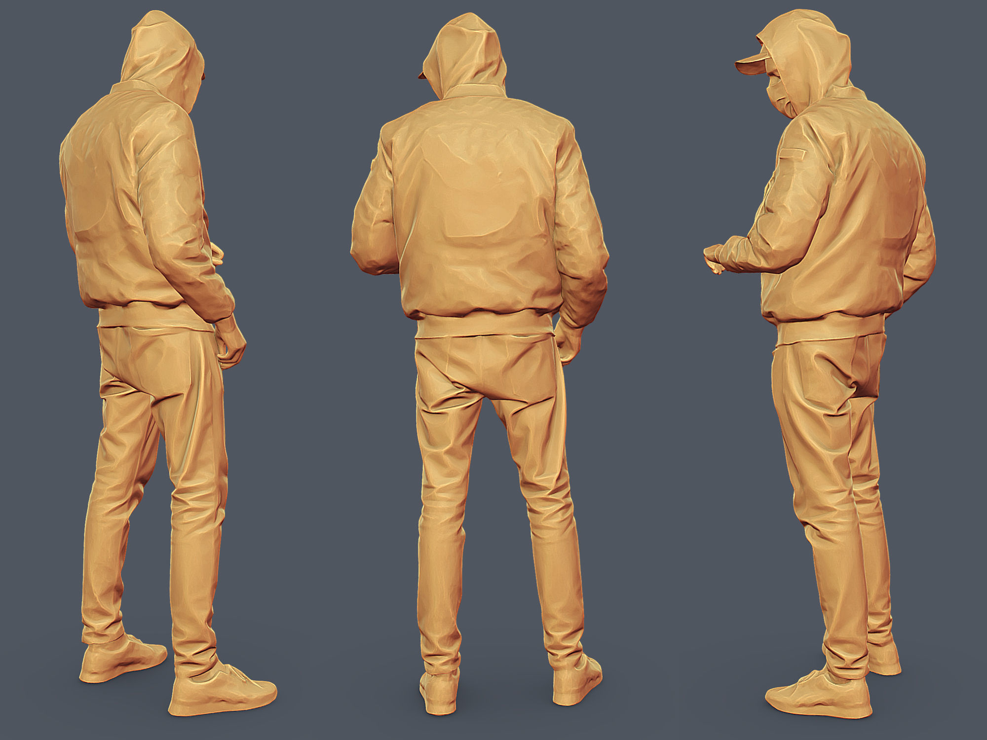 Cheeky Masked Guy 3D model_5
