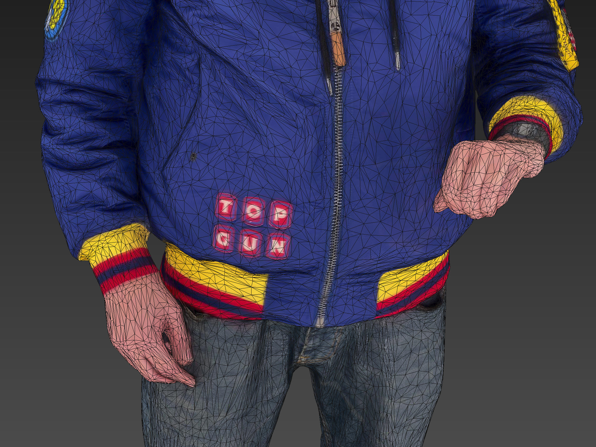 Cheeky Masked Guy 3D model_7