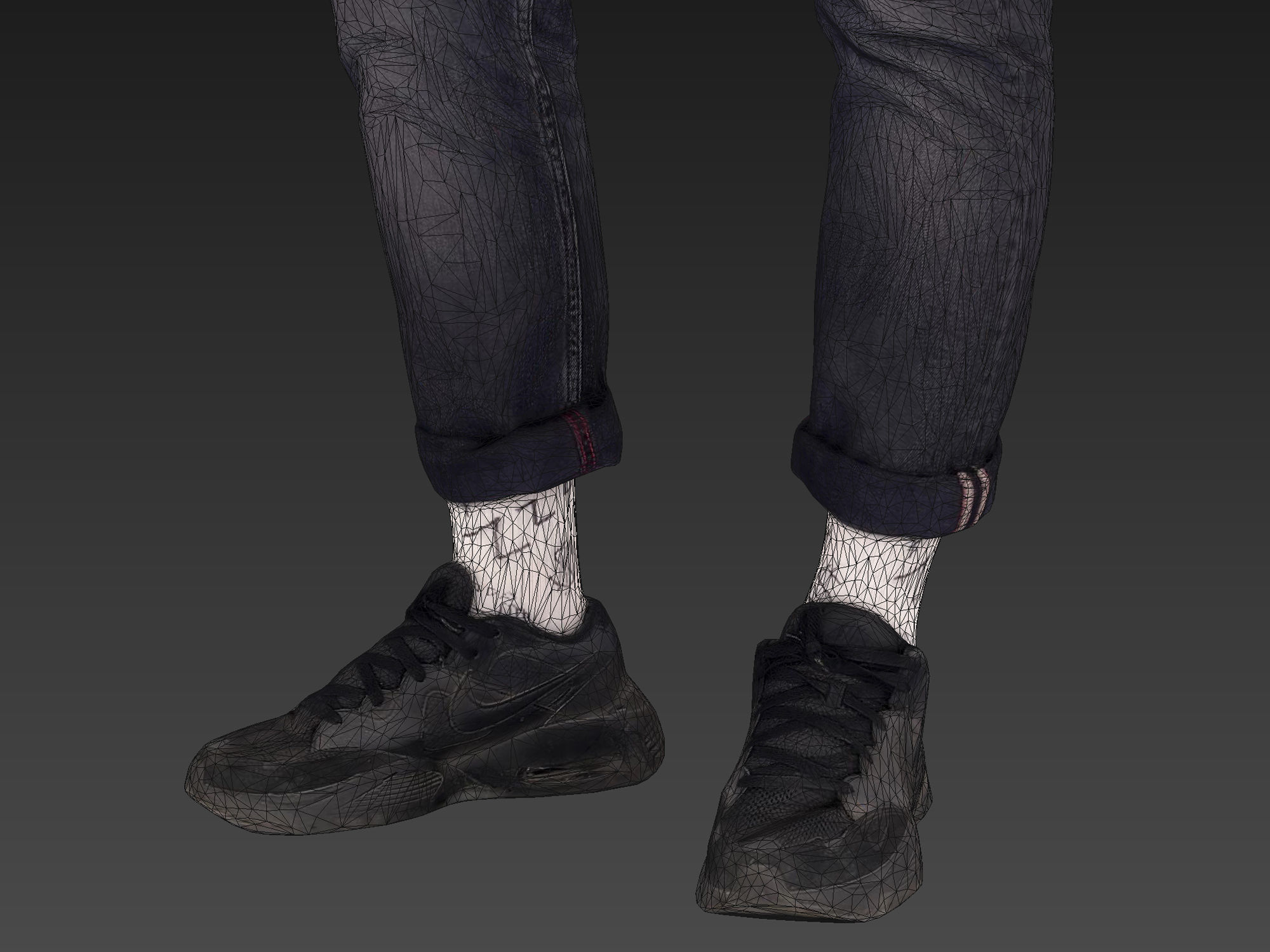 Tattooed Guy in Denim Vest 3D model_8