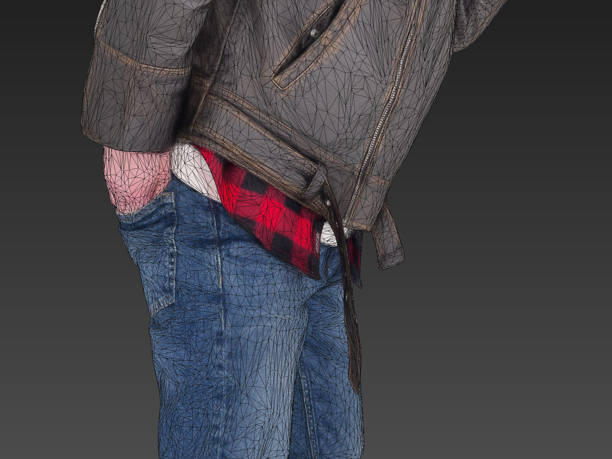 Handsome Man Lights a Cigarette 3D model_7