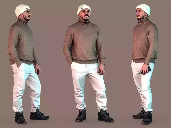 Turtleneck Guy 3D model