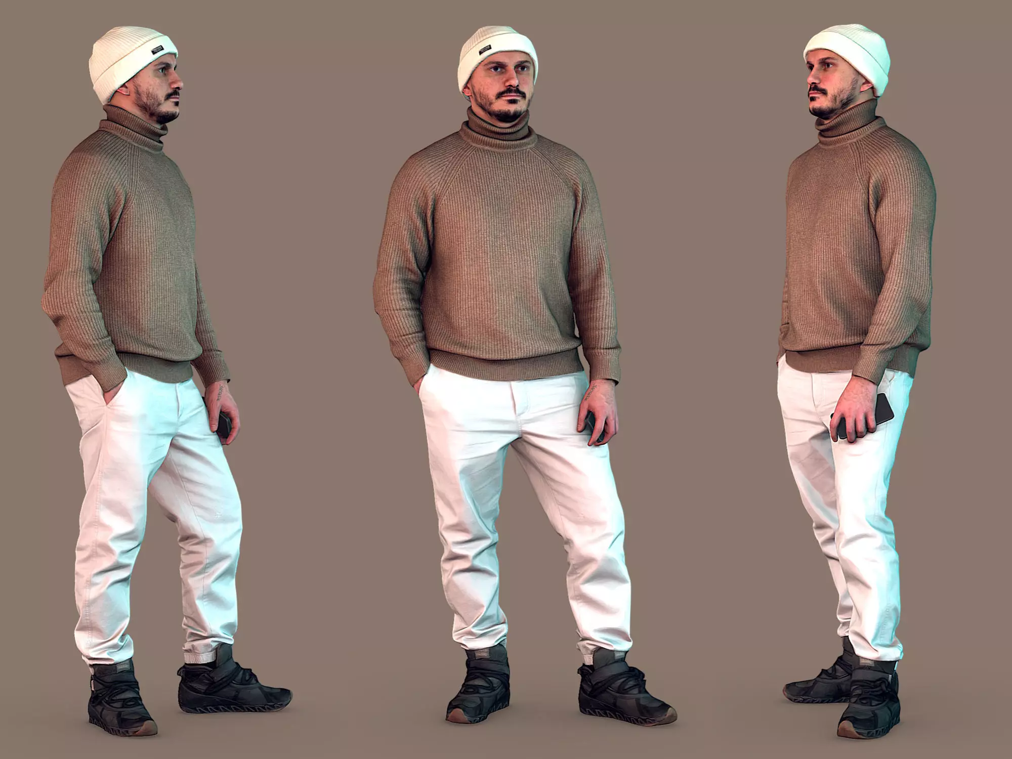Turtleneck Guy 3D model_0